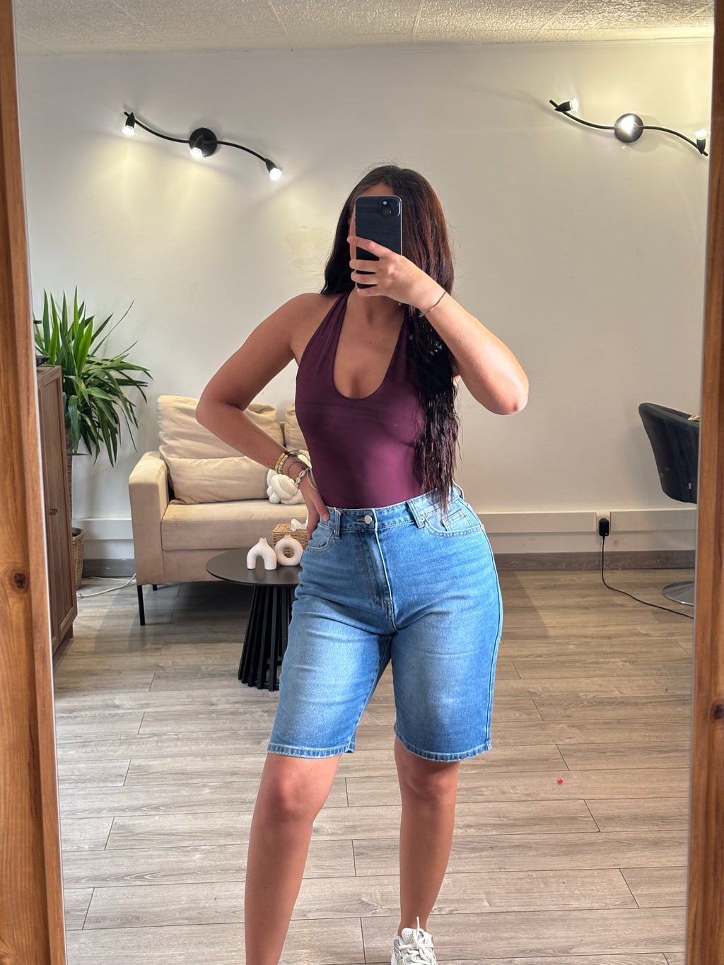 bermuda en jeans