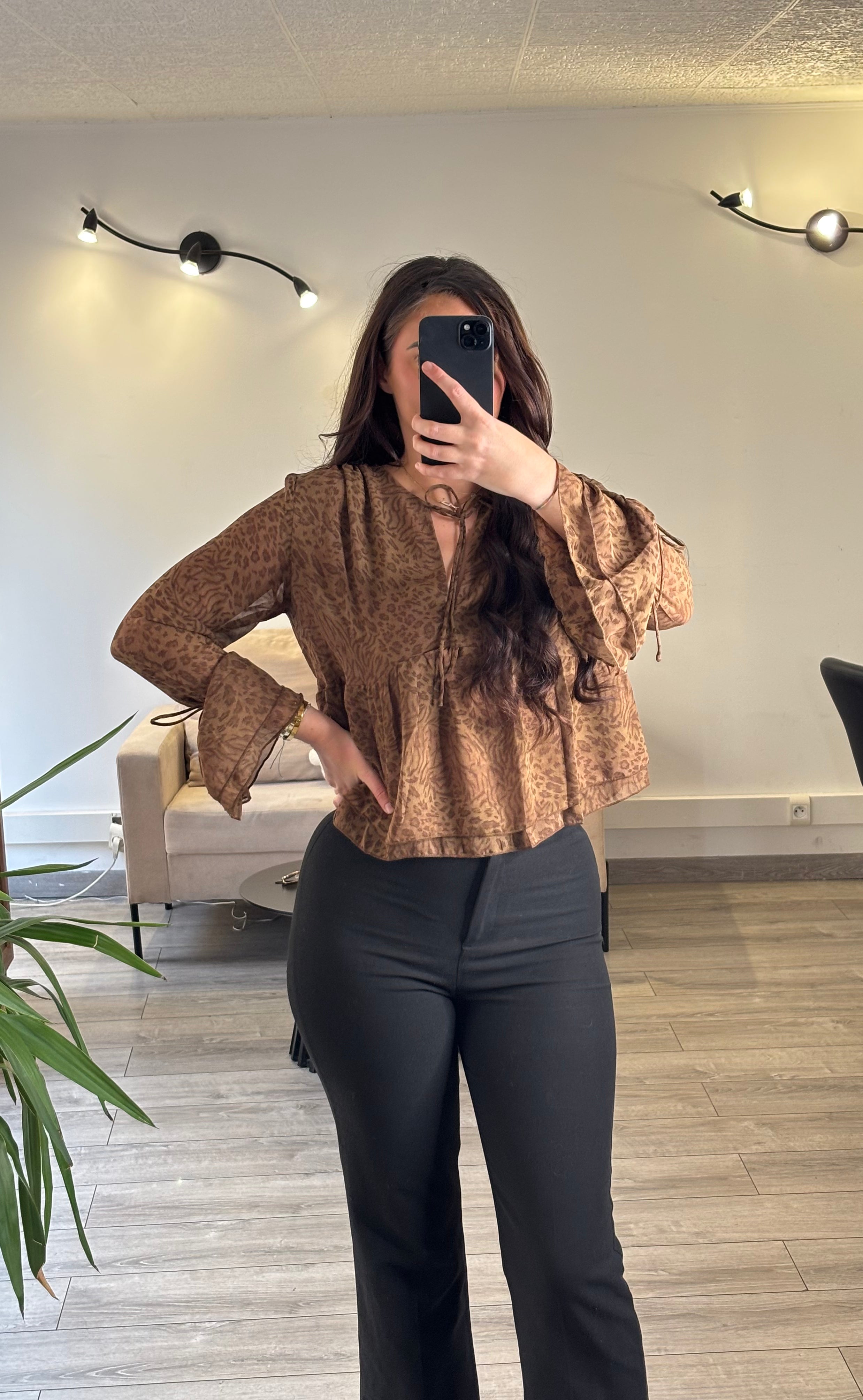 blouse leopard