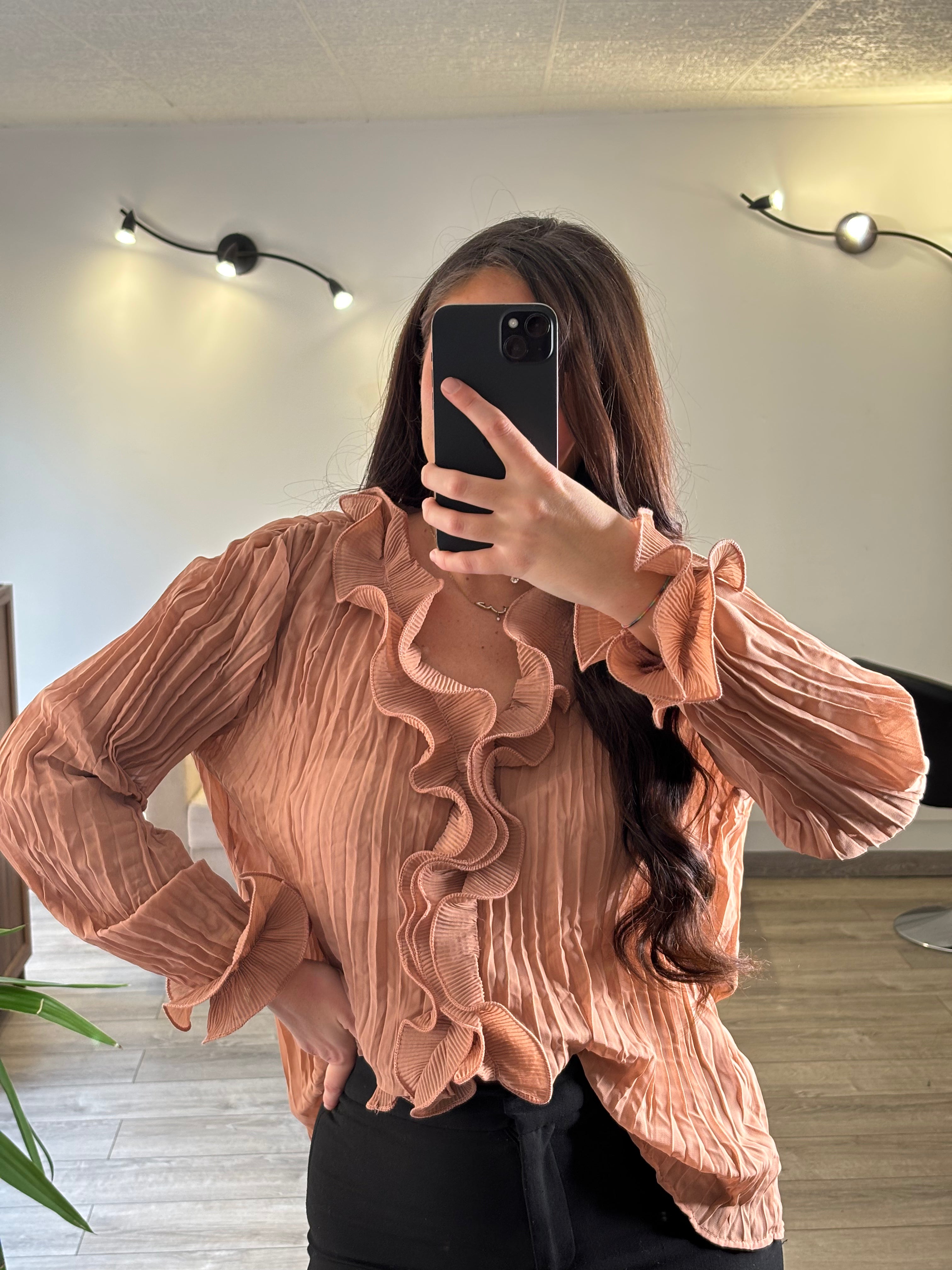 Blouse plissée