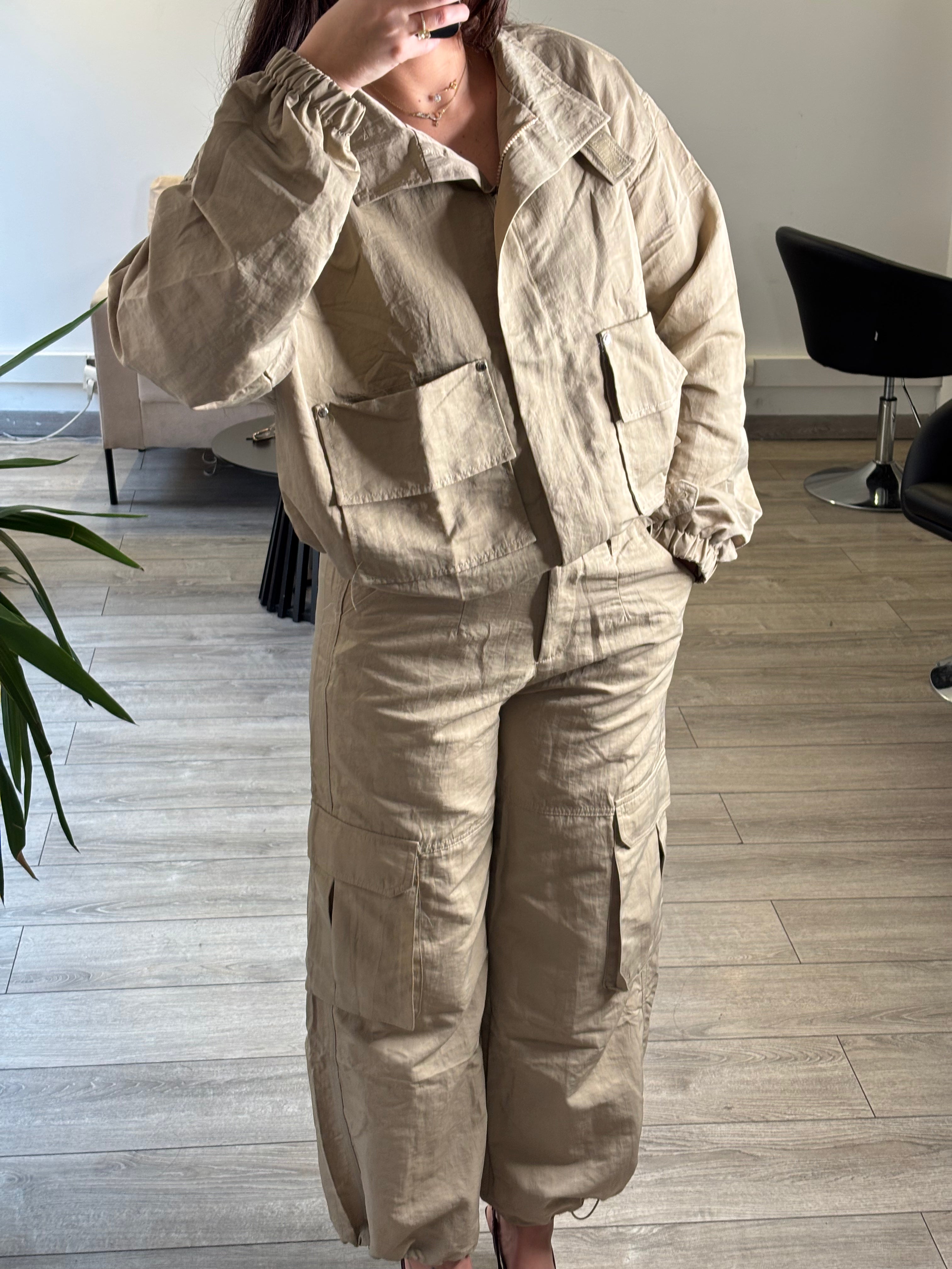 Ensemble Cargo Beige